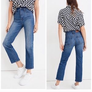Madewell Straight Leg Crop Jeans